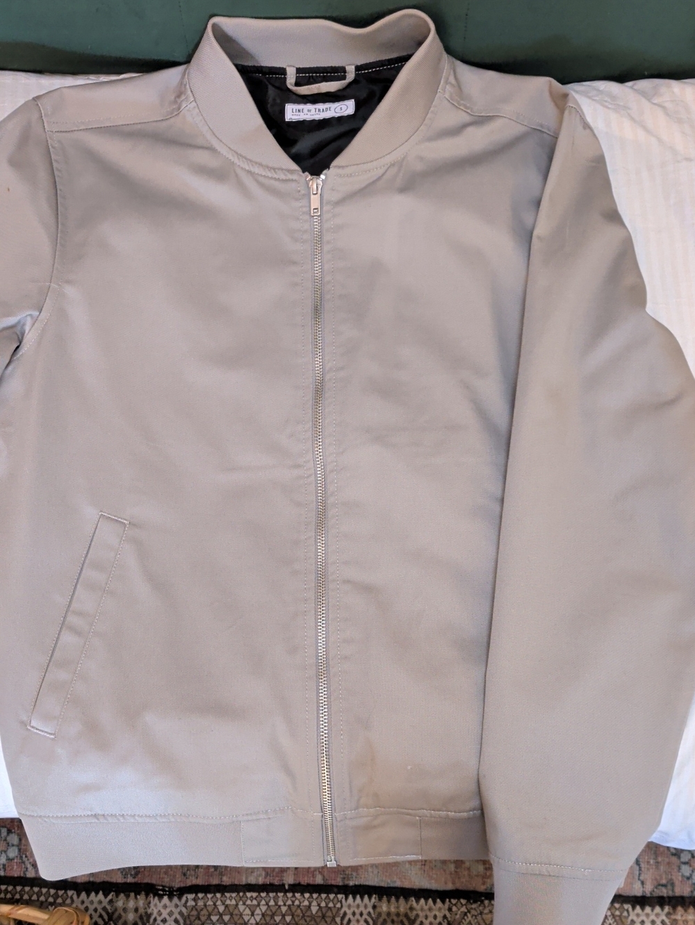Light Gray Bomber Jacket by LINE OF TRADE